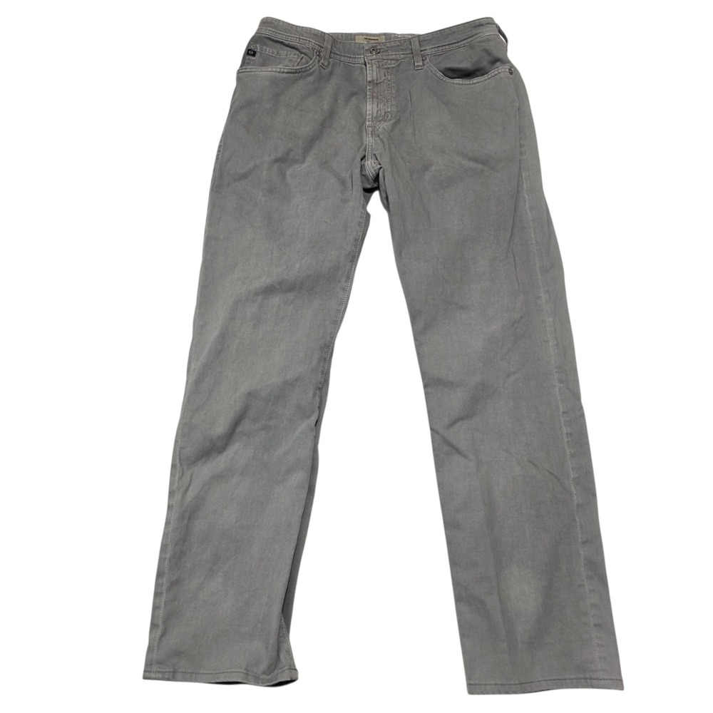 AG Jeans The Graduate Pants Men 34 Gray Tailored Leg Stretch Chino 34x32